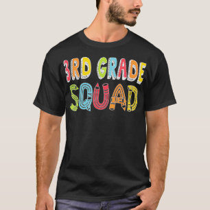 3rd Grade Squad Back To School Third Grade Team Pa T-Shirt