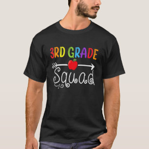 3rd Grade Squad Teacher Student Kids  Back To Scho T-Shirt