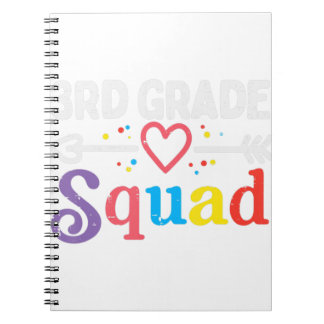 3rd Grade Squad Third First Day Of School Boys Gir Notebook