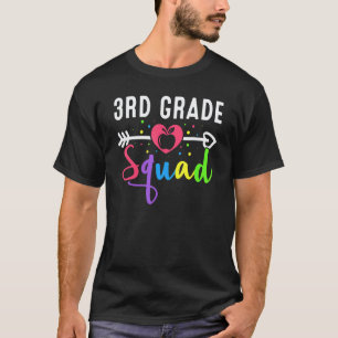 3rd Grade Squad Third Teacher Student Team Back To T-Shirt
