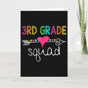3rd Grade Squad Third Teacher Student Team Ck To S Card