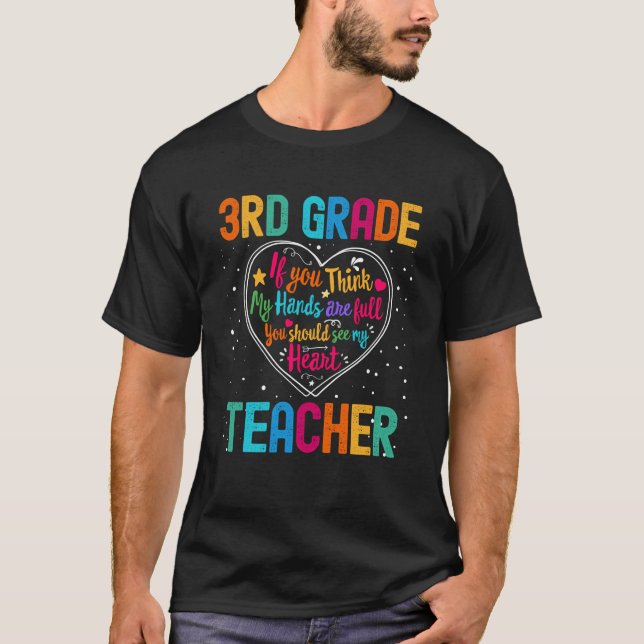 3rd Grade Teacher Appreciation Week Back to School T-Shirt (Front)