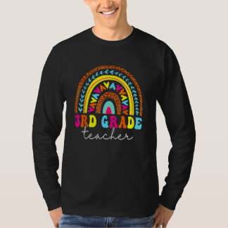 3rd Grade Teacher Back To School Rainbow Teachers T-Shirt