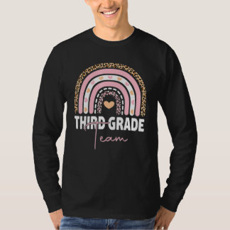 3rd Grade Teacher Rainbow Back To School Hello Thi T-Shirt