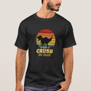 3rd Grade Third Grader Back To School Dinosaur Ret T-Shirt