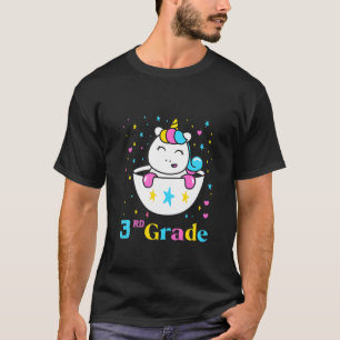 3Rd Grade Unicorn Back To School First Day Of Scho T-Shirt