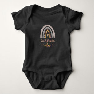 3rd Grade Vibes Rainbow Third Grade Back to School Baby Bodysuit
