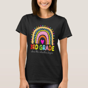 3rd Grade Where The Adventure Begins Back To Schoo T-Shirt