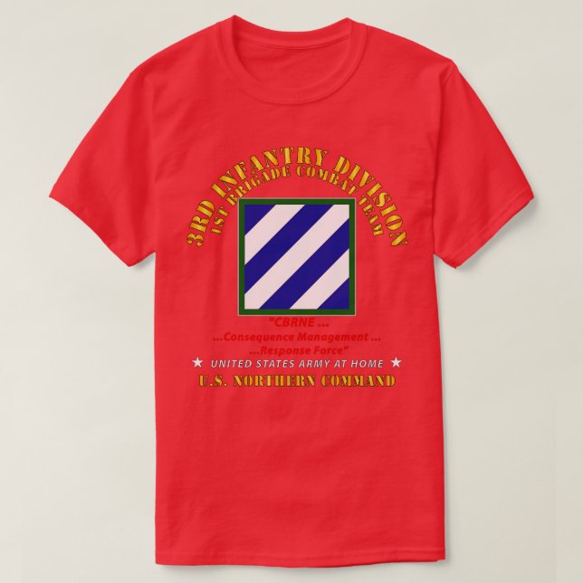 3rd ID CBRNE US NorthCom T-Shirt (Design Front)