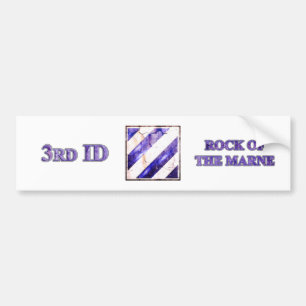 3rd ID Rock Of The Marne Bumper Sticker