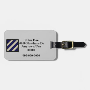 3rd INF DIV Infantry Division Veterans Vets Luggage Tag