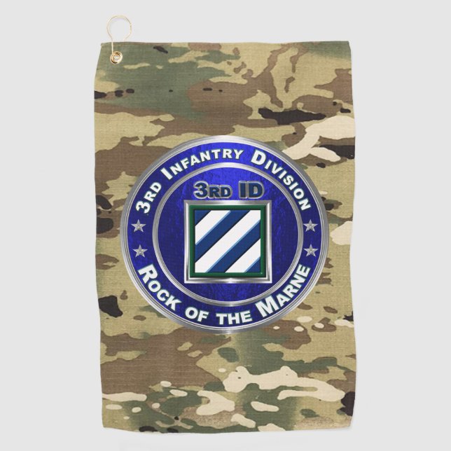 3rd Infantry Division  Golf Towel (Front)