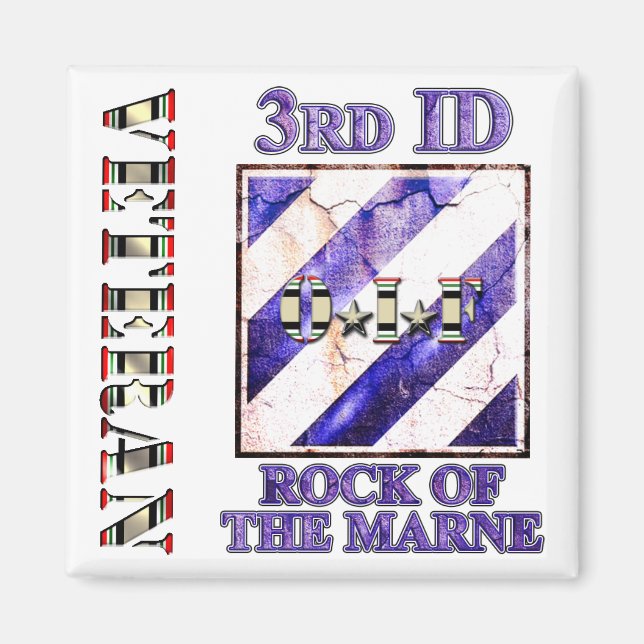 3rd Infantry Division OIF Veteran Magnet (Front)