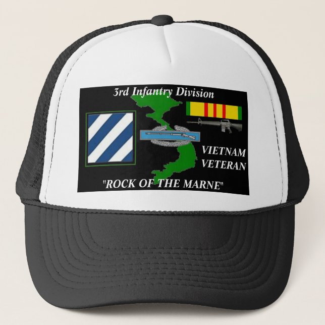 3rd Infantry Division"Rock Of The Marne" Ball Caps (Front)