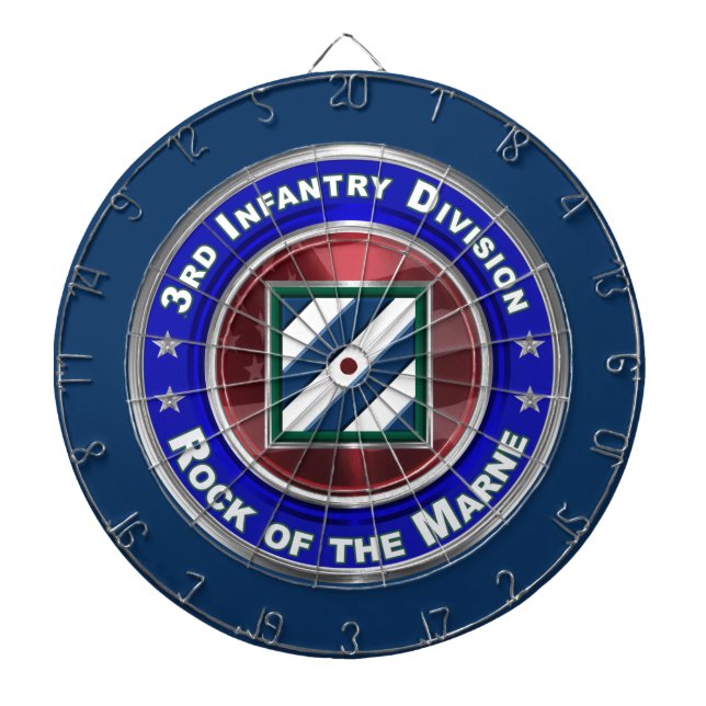 3rd Infantry Division Rock of the Marne! Dartboard (Front)