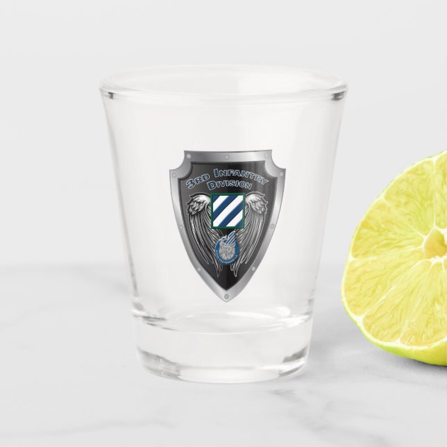  3rd Infantry Division Shot Glass (Front)