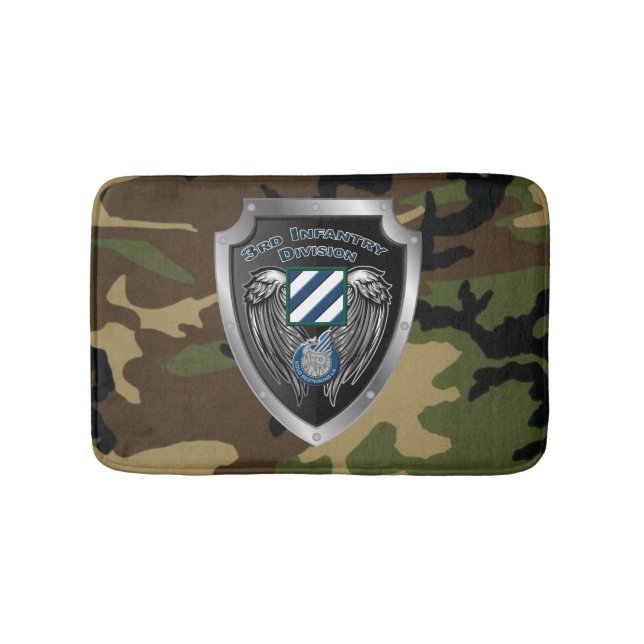 3rd Infantry Division Veteran Bath Mat (Front)