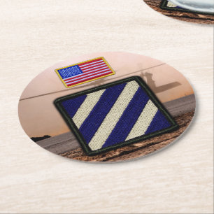 3rd infantry division veterans vets patch coasters