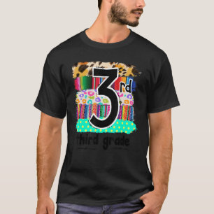 3rd Is For 3rd Grade Teacher First Day Of School V T-Shirt