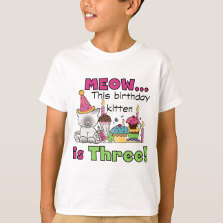 3rd Kitten Birthday T-shirts and Gifts