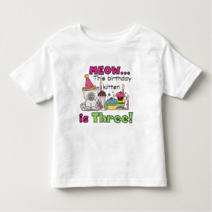 3rd Kitten Birthday T-shirts and Gifts