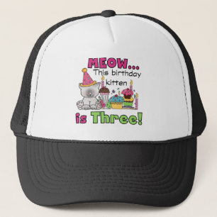 3rd Kitten Birthday T-shirts and Gifts Trucker Hat
