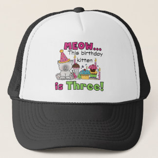 3rd Kitten Birthday T-shirts and Gifts Trucker Hat