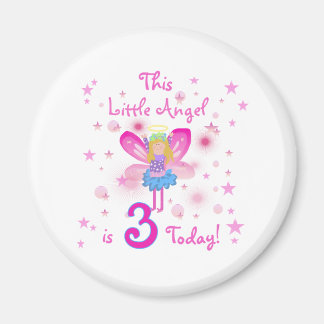 3rd Little Angel Birthday Magnet