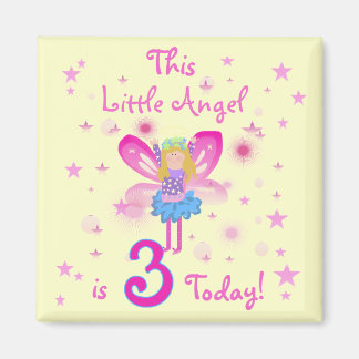 3rd Little Angel Birthday Tshirts and Gifts Magnet