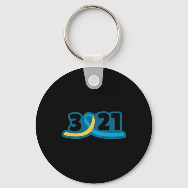 3rd March World Down Syndrome Awareness 3.21  Key Ring (Front)