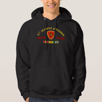 3rd Marine Division Vietnam Veteran  Hoodie