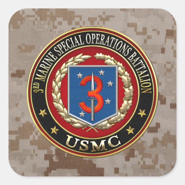3rd MSOB [3D] Square Sticker (Front)