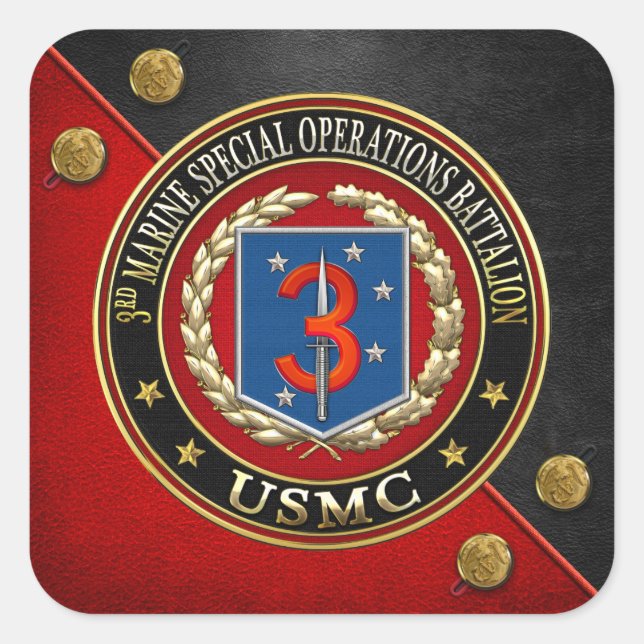 3rd MSOB [3D] Square Sticker (Front)
