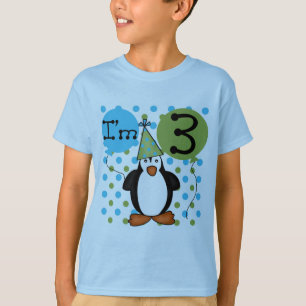 3rd Penguin Birthday Tshirts and Gifts