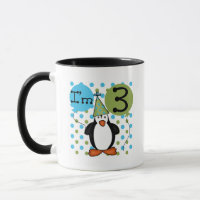 3rd Penguin Birthday Tshirts and Gifts