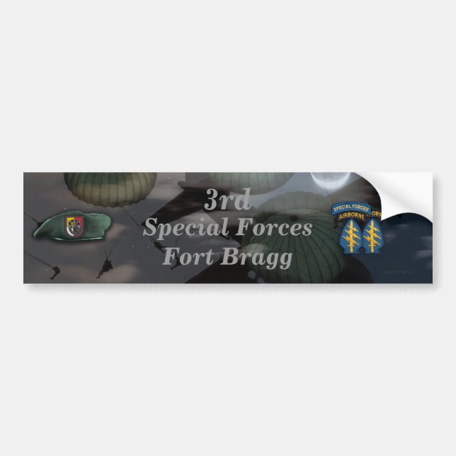 3rd special forces fort bragg Bumper Sticker (Front)