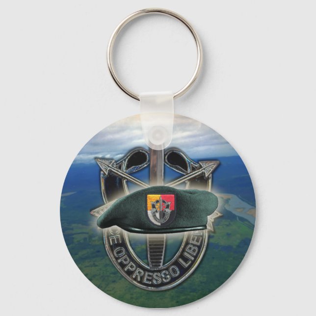 3rd special forces green berets group son Keychain (Front)