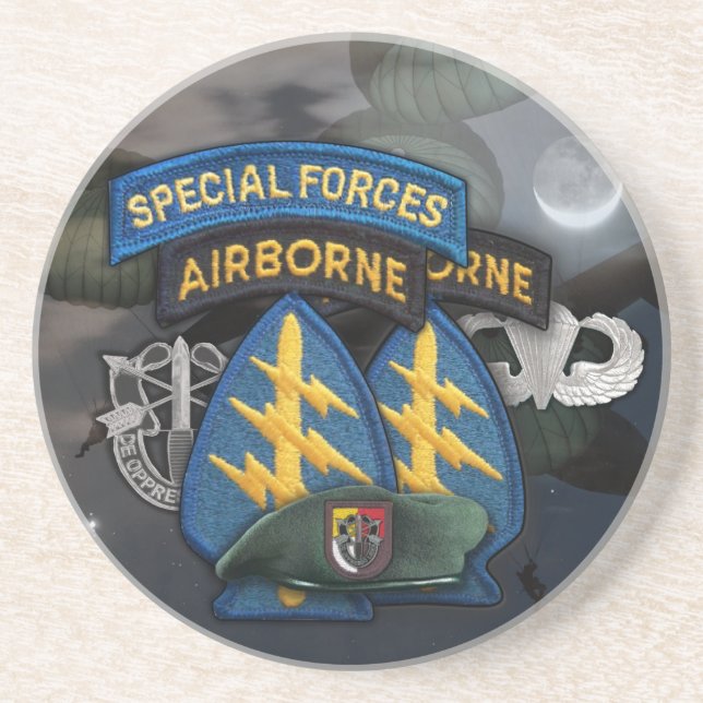 3rd special forces veterans iraq drink Coaster (Front)