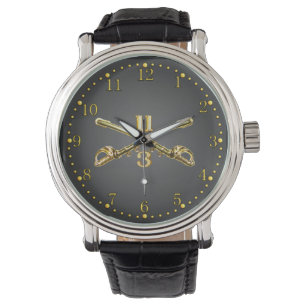 3rd Sqdn. 11th ACR Brass Crossed Sabres Watch