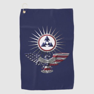 3rd Sustainment Command Special Design Eagle Golf Towel