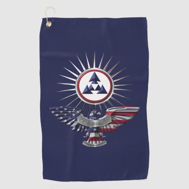 3rd Sustainment Command Special Design Eagle Golf Towel (Front)