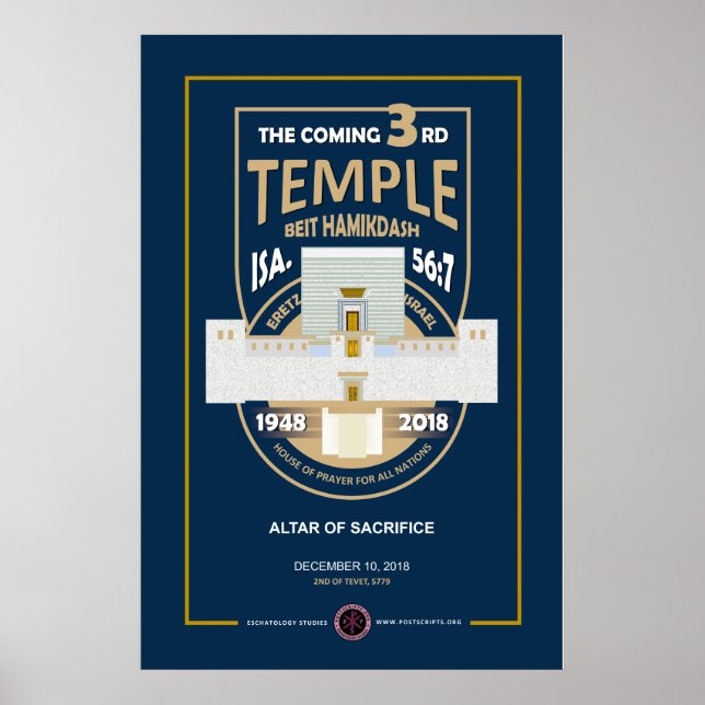 3rd Temple - Altar Dedication Poster (Front)