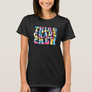 3rd third grade crew teacher Back To School Retro T-Shirt