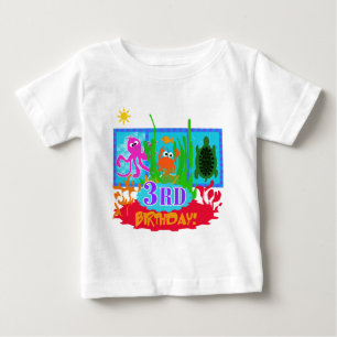 3rd Undersea Adventure Birthday Tshirts