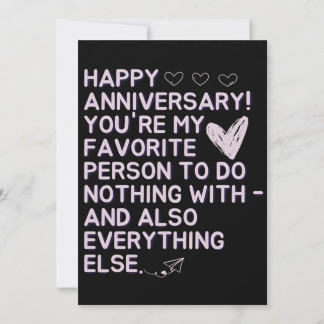 3rd wedding anniversary card (Front)