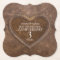 3rd Wedding Anniversary Leather heart brown