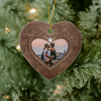 3rd Wedding Anniversary Leather heart photo