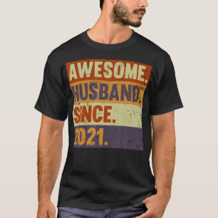 3Rd Year Wedding Anniversary Epic Awesome Husband T-Shirt
