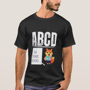 3th GRADE ROCKS Pencil ABCD Teacher Back To School T-Shirt