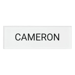 3x1 Acrylic Name Tag Professional Badge Magnetic